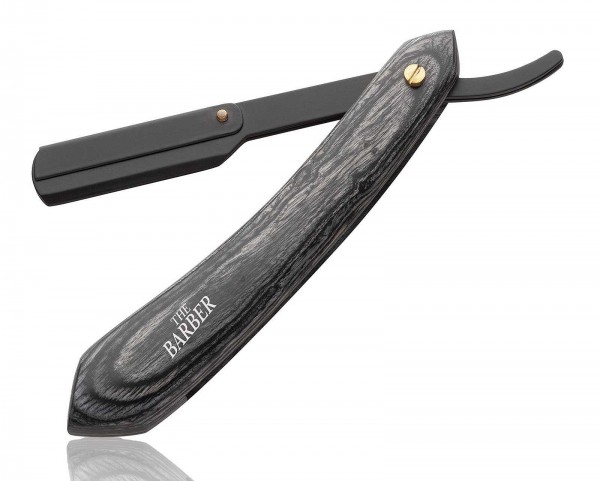 Rasiermesser, Carbon Stahl mit Wechselklinge, schwarz