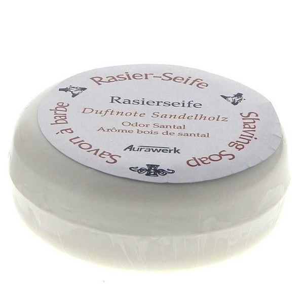 Rasierseife Sandelholz-Duft 100g Sandalwood-Parfum für die Rasur Shaving-Soap