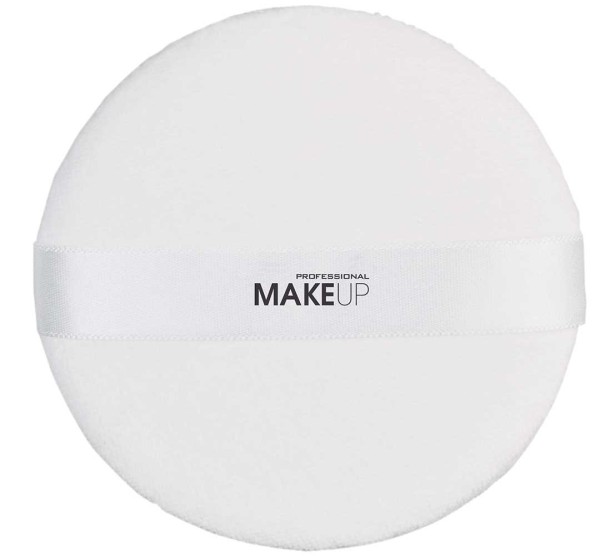 Puderquaste mit Band weiß