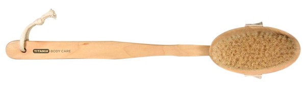 Rückenbürste, Holz Badebürste Kosmetex, Stiel ist abnehmbar, Gurt,, 42,5 cm