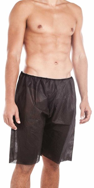 10x Einmal Slip Boxershorts, Vlies Schwarz