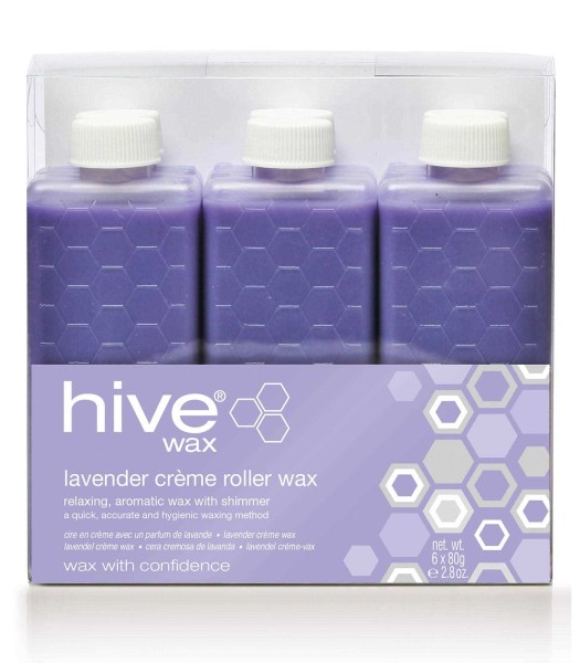 6x Hive Lavendel Wachspatronen Lavender Shimmer Creme, 80g