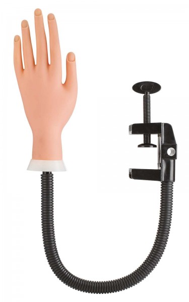 Übungshand für Maniküre mit Klemme, Kunststoff Hand