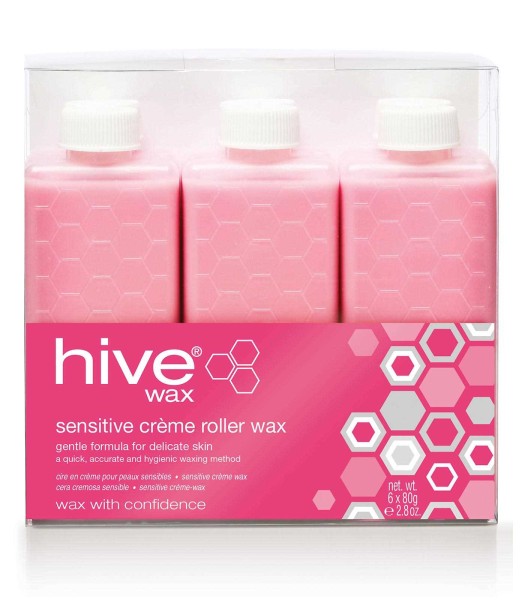 6x Hive Sensitive Wachspatronen Creme, 80g