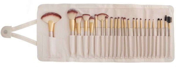 Pinselset Kosmetikpinsel-Set 24 Pinsel mit Tasche