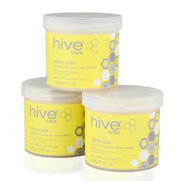 Hive 3 für 2 Pack, Creme Warmwachs, 3 x 425g