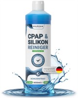 CPAP-Reiniger 500ml Konzentrat Silikonreiniger I CPAP Maskenreiniger Schlauchreiniger, Silikon, Kuns