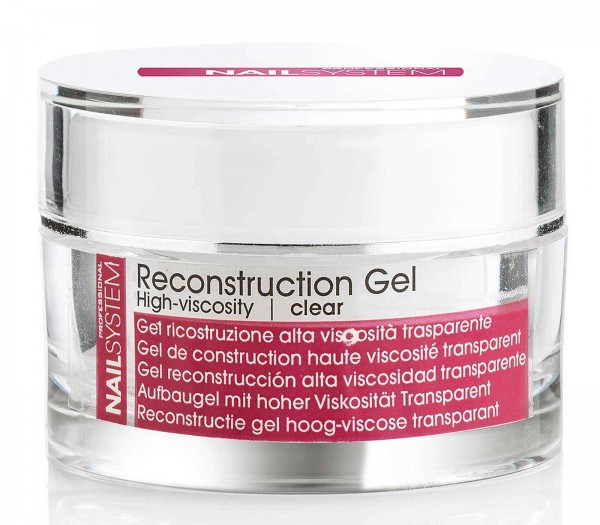 Rekonstruktion Gel, Rosa, Transparent, Hohe Viskosität, 30ml