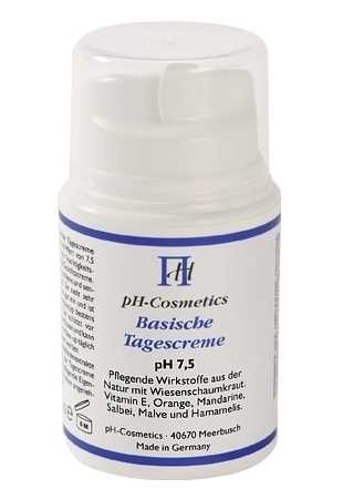 Basische Tagescreme pH 7,5 Creme für den Tag, Basencreme, ph-Cosmetics, 50 ml