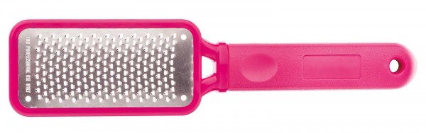 Grobe Fußraspel aus Metall, Hornhaut Fußfeile, pink