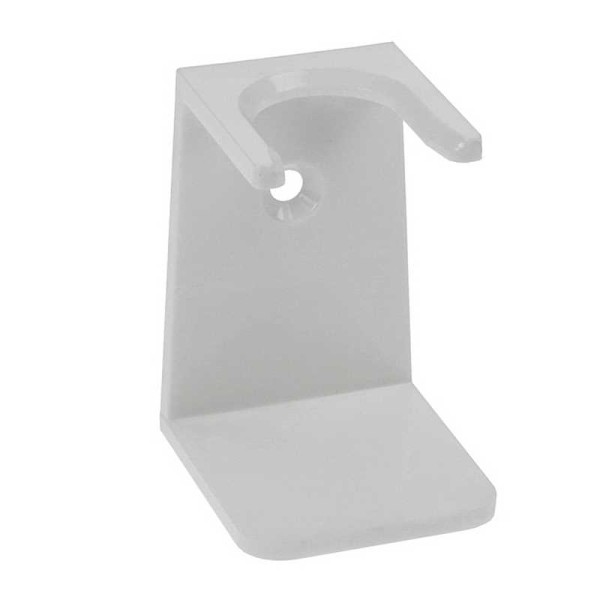 Halter für Rasierpinsel weiß, stehend, geklebt oder geschraubt verwendbar