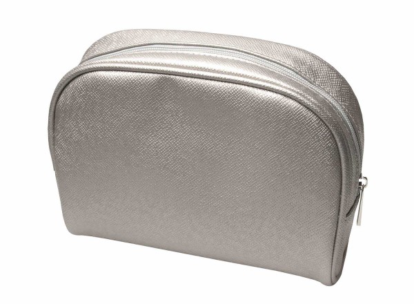 Kosmetiktasche, Hell Gold, 21 x 17 cm Schminktasche Kosmetex