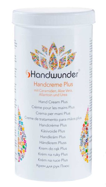 Handwunder Handcreme Plus mit Ceramiden, Aloe Vera, Nachfülldose 450ml
