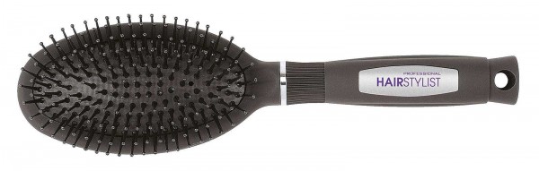 Haarbürste, Ovale Pneumatikbürste, schwarz