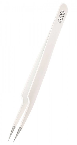 Rubis Weiße Wimpern spitze Pinzette Pointer, Eyelash Tweezers