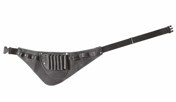 Friseurtasche Gürteltasche Scherentasche Barber Werkzeugtasche Gürtel, schwarz Eco-Leder